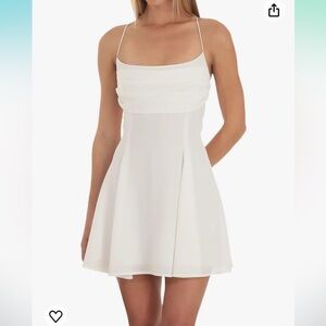 White Graduation Dress Size Small